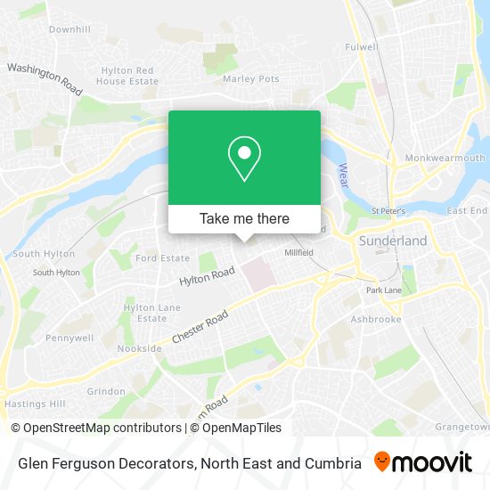 Glen Ferguson Decorators map