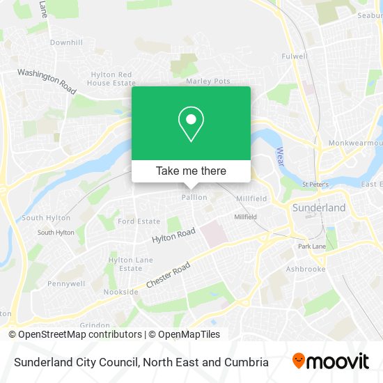 Sunderland City Council map