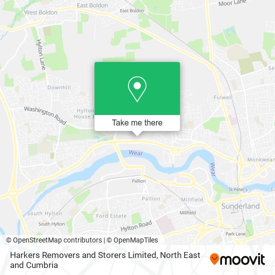 Harkers Removers and Storers Limited map