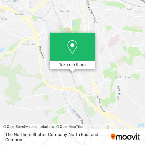 The Northern Shutter Company map