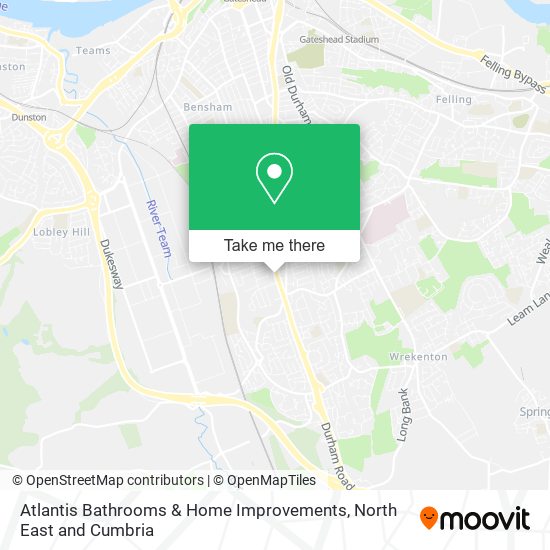 Atlantis Bathrooms & Home Improvements map