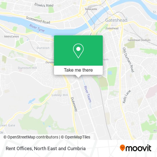 Rent Offices map