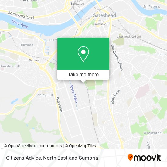 Citizens Advice map
