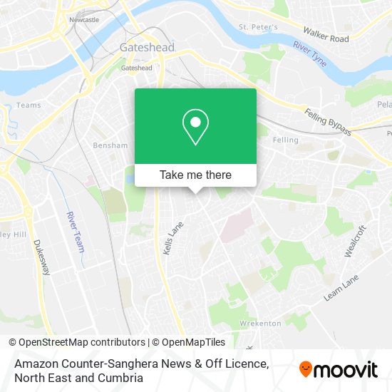 Amazon Counter-Sanghera News & Off Licence map