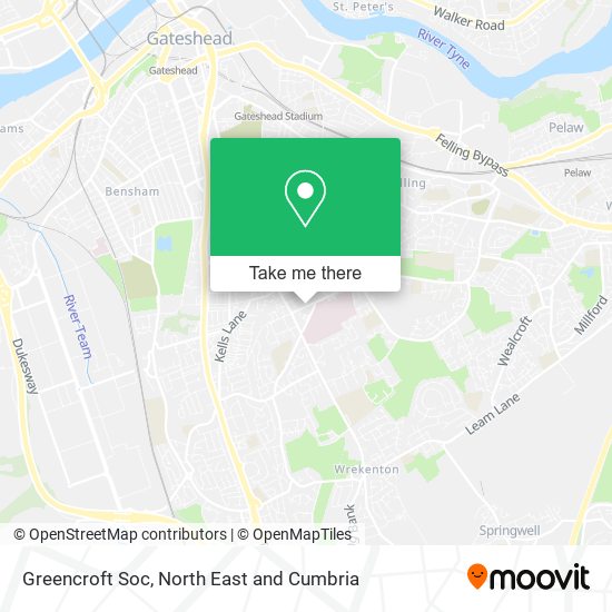 Greencroft Soc map