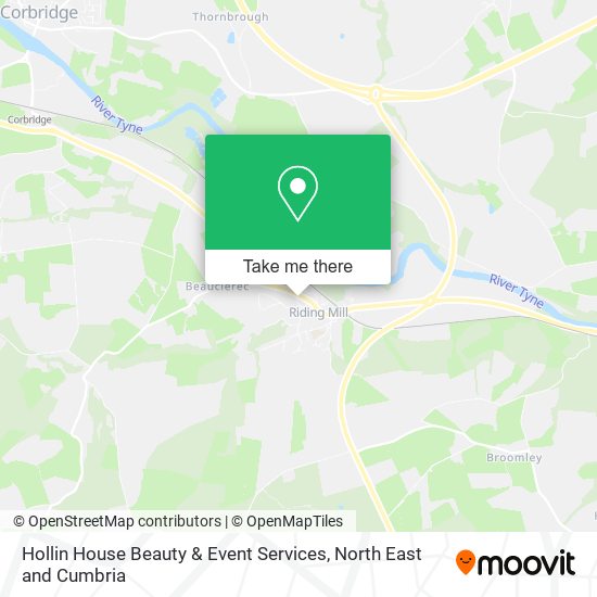 Hollin House Beauty & Event Services map