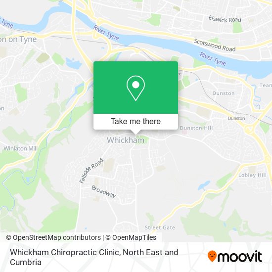 Whickham Chiropractic Clinic map