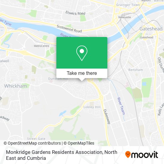Monkridge Gardens Residents Association map