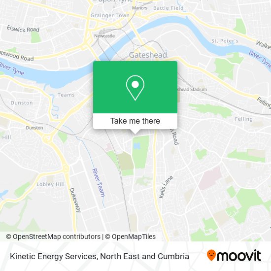 Kinetic Energy Services map