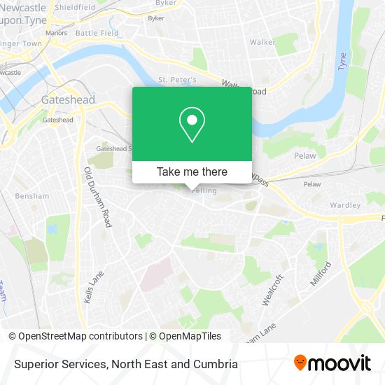 Superior Services map