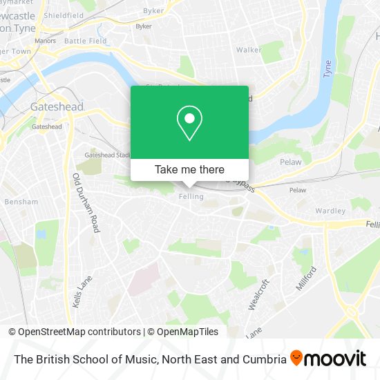 The British School of Music map