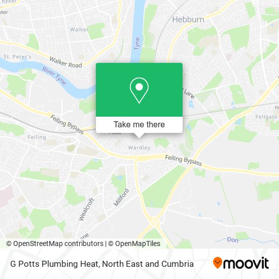 G Potts Plumbing Heat map