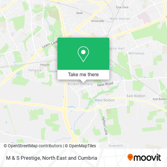 M & S Prestige map
