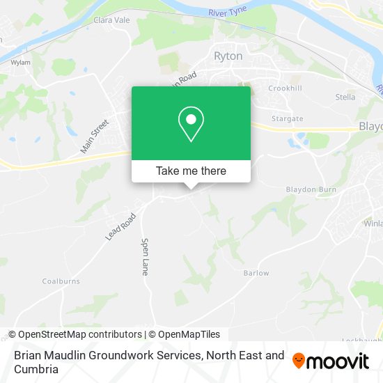 Brian Maudlin Groundwork Services map