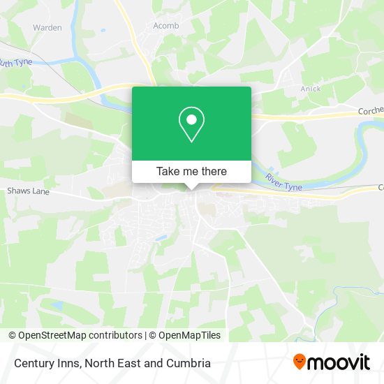 Century Inns map