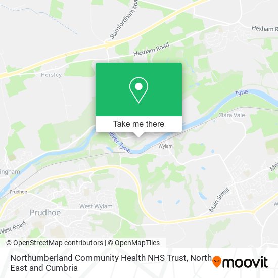 Northumberland Community Health NHS Trust map