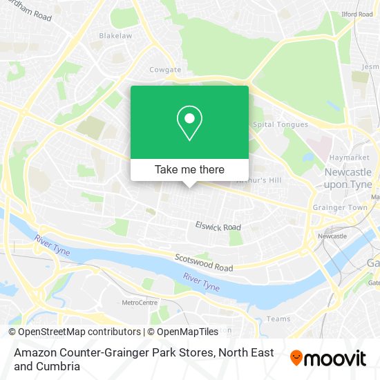 Amazon Counter-Grainger Park Stores map