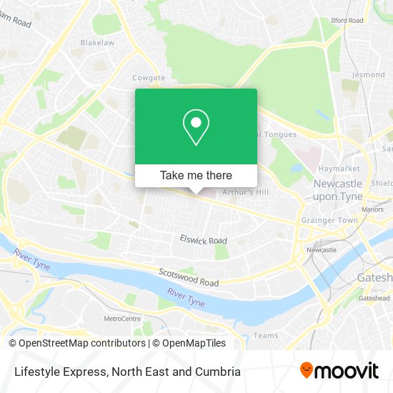 Lifestyle Express map