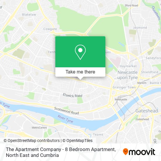 The Apartment Company - 8 Bedroom Apartment map