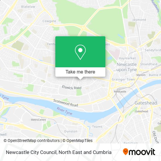 Newcastle City Council map