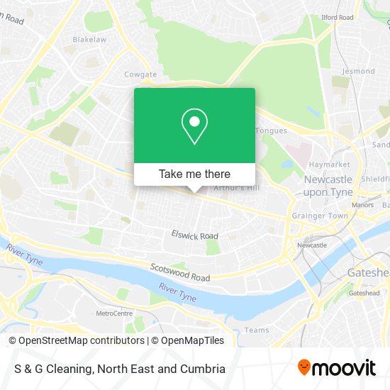 S & G Cleaning map