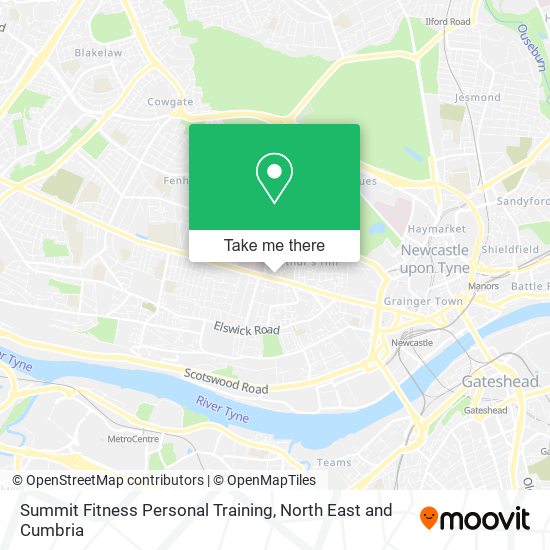 Summit Fitness Personal Training map