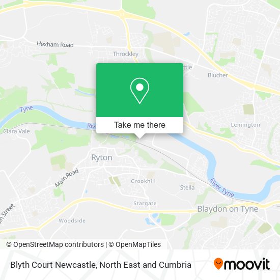 Blyth Court Newcastle map