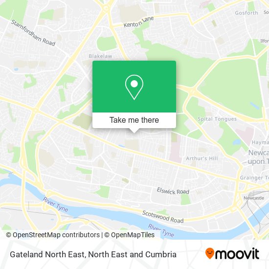 Gateland North East map