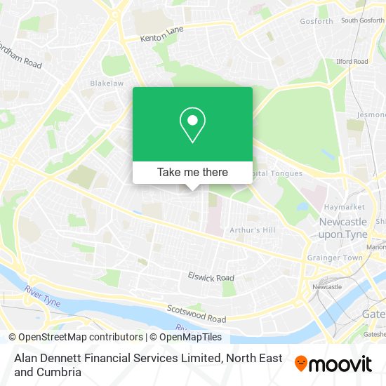 Alan Dennett Financial Services Limited map