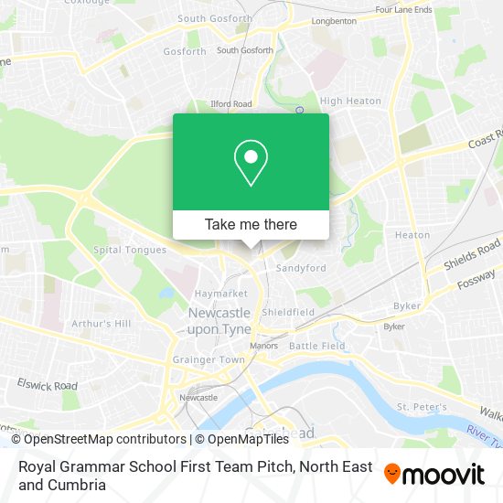 Royal Grammar School First Team Pitch map