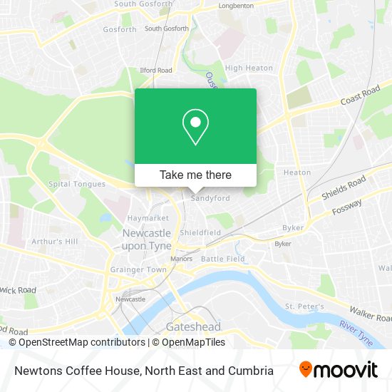 Newtons Coffee House map