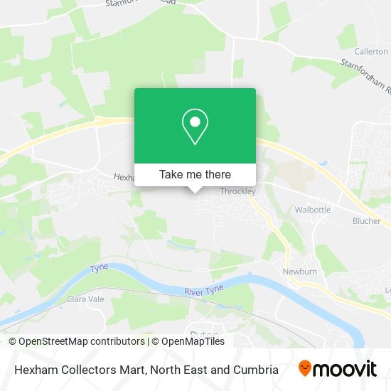 Hexham Collectors Mart map