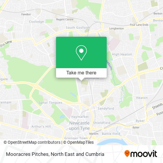 Mooracres Pitches map