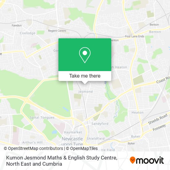 Kumon Jesmond Maths & English Study Centre map