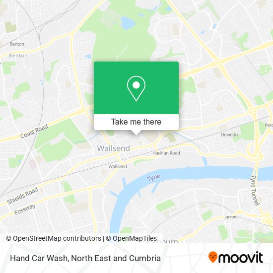 Hand Car Wash map