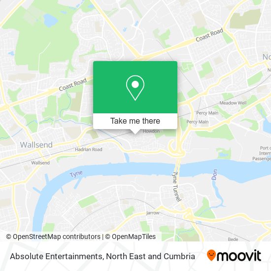 Absolute Entertainments map