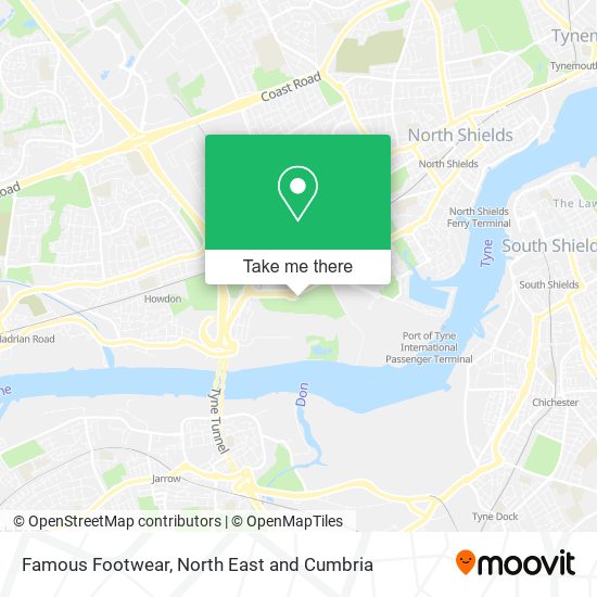 Famous Footwear map