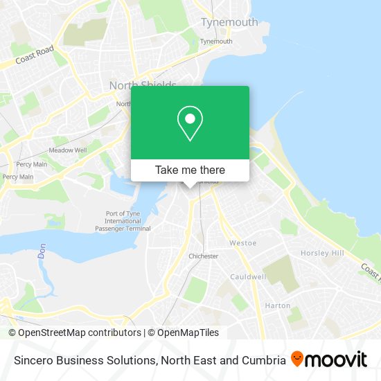 Sincero Business Solutions map