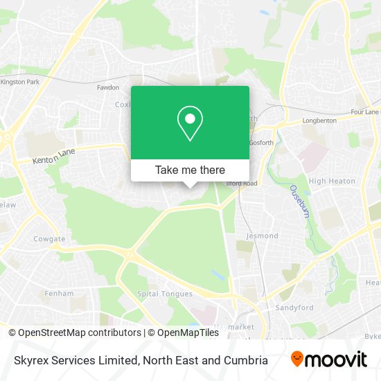 How To Get To Skyrex Services Limited In Newcastle Upon Tyne By Bus 