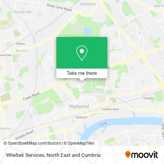 Wheltek Services map