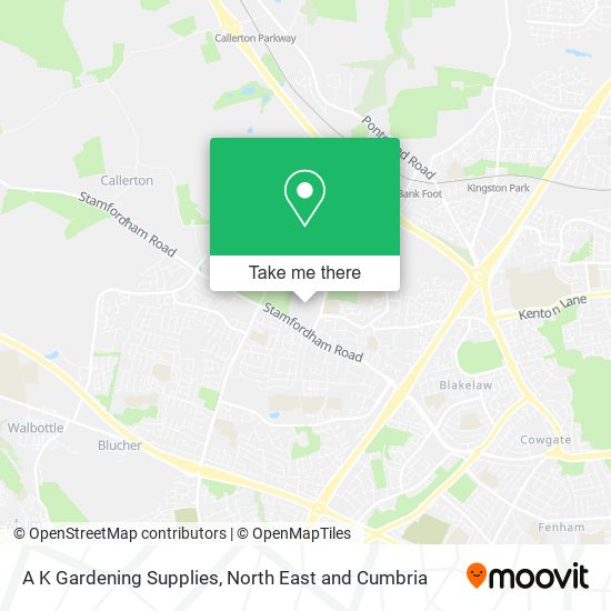 A K Gardening Supplies map