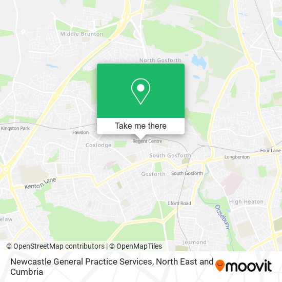 Newcastle General Practice Services map