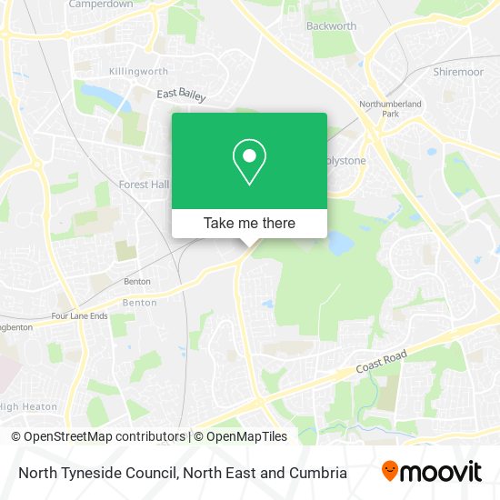 North Tyneside Council map