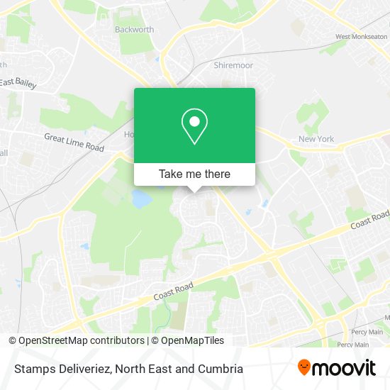 Stamps Deliveriez map