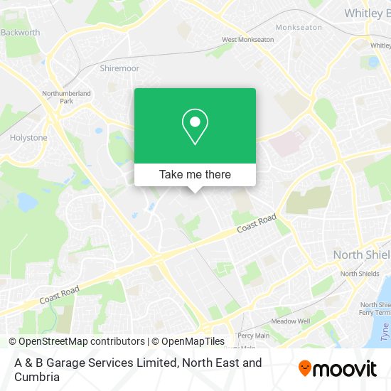 A & B Garage Services Limited map
