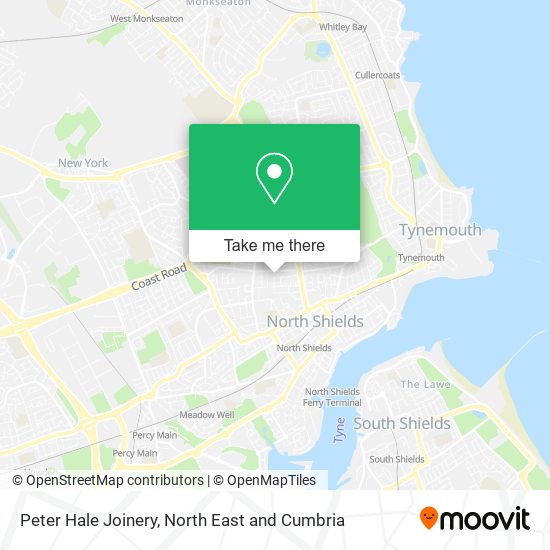 Peter Hale Joinery map