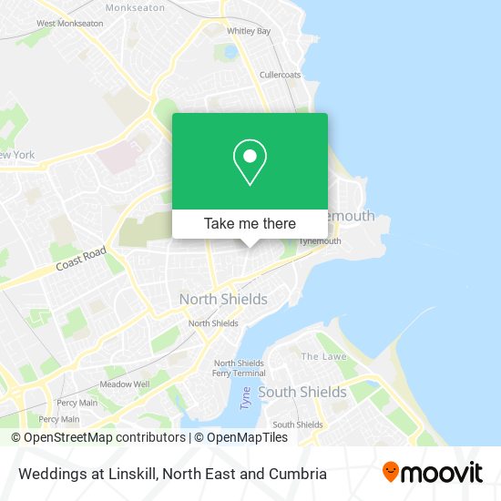 Weddings at Linskill map