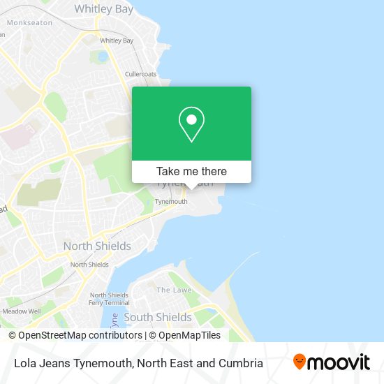Lola Jeans Tynemouth map