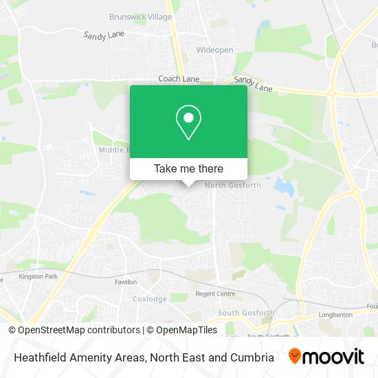 Heathfield Amenity Areas map