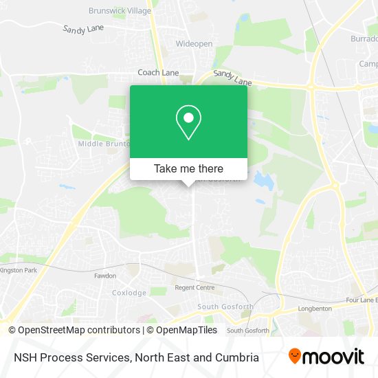 NSH Process Services map